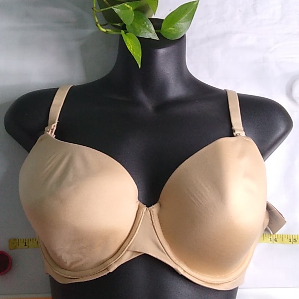 #214 BNWT Beige Auden 36D Nursing Maternity Bra slightly misshapen from storage